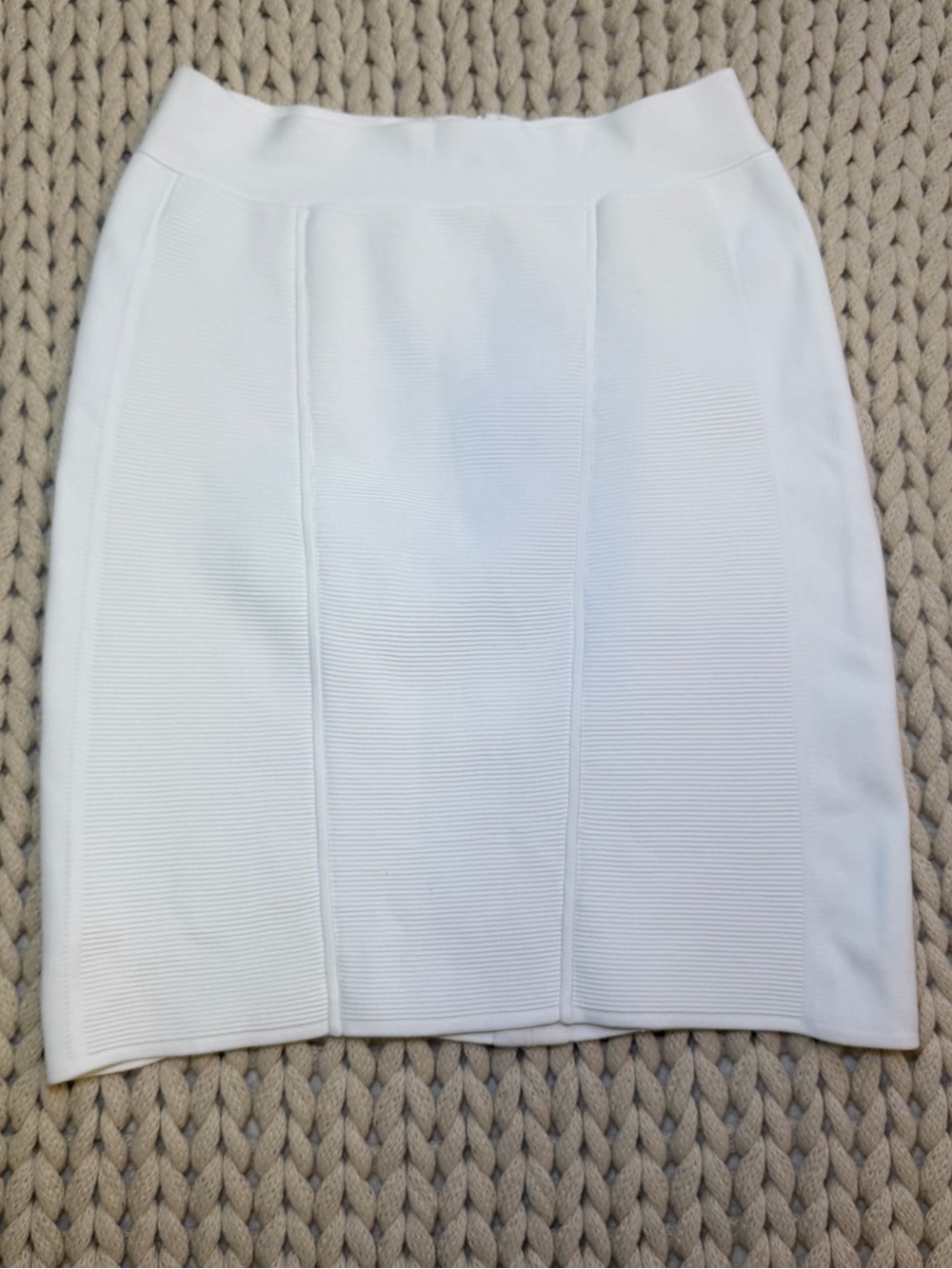Herve Leger Authentic Bandage White Skirt Size Large 2000s